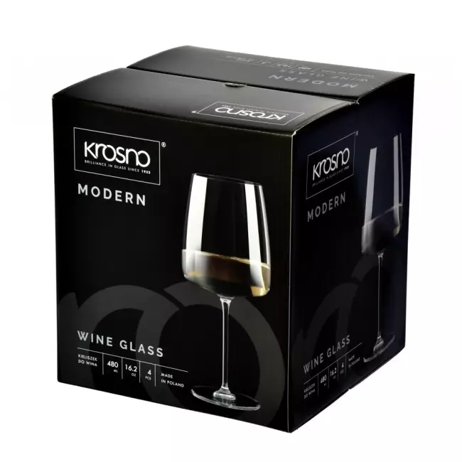 Kieliszki do wina Krosno Modern 650 ml opakowanie